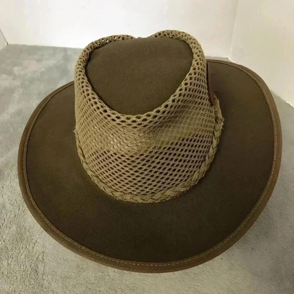 Bukskins Uniek Veldsun Outback Shade Safari Wide Brim Canvas Mesh Hat - Picture 6 of 9